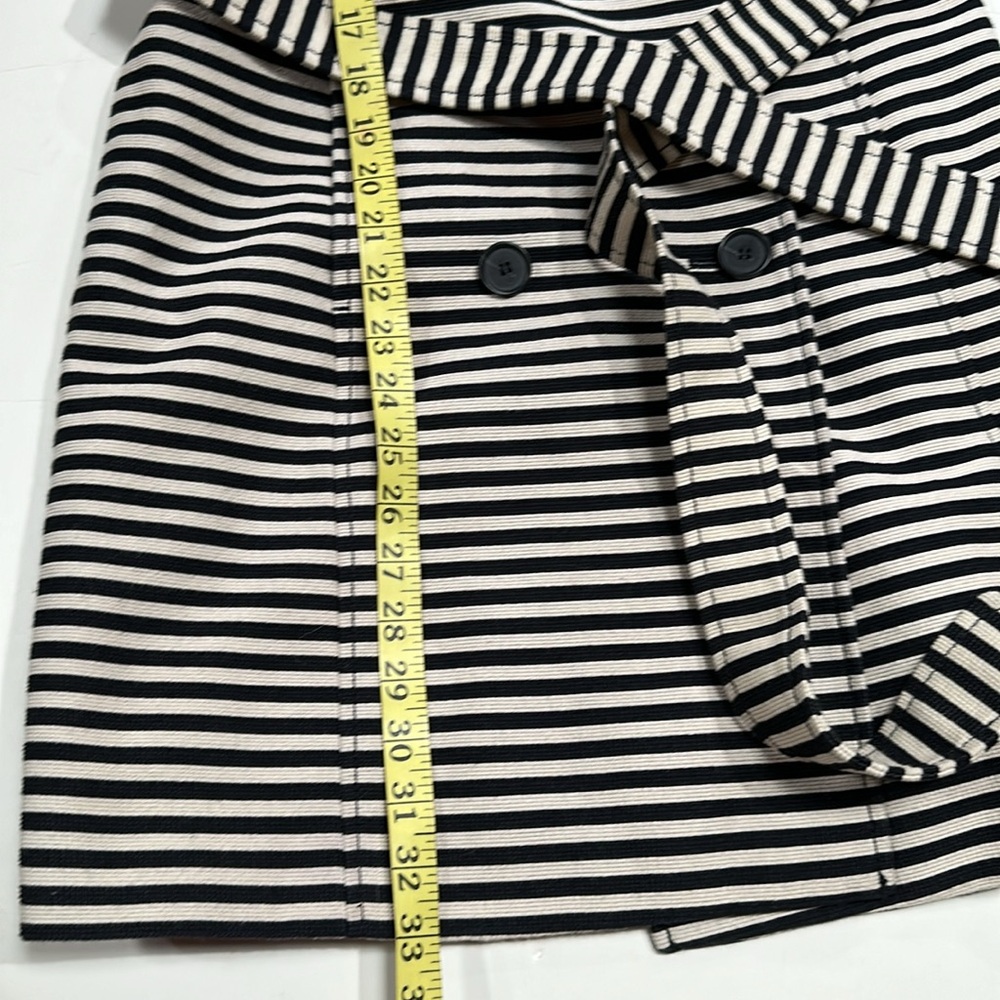 LOFT Striped Trench Coat - Picture 9 of 14